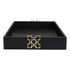 Black Croc Leather Tray Geo
